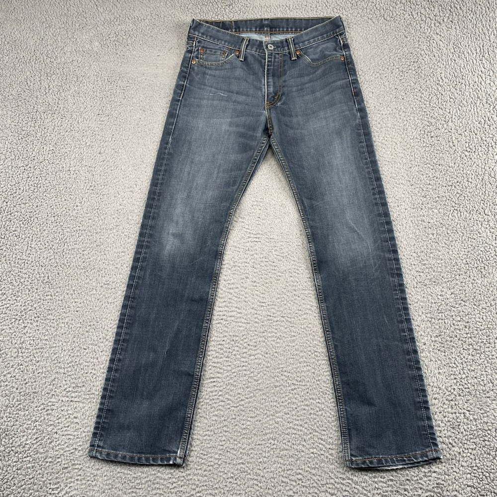 Levi's 513 Jeans Mens 30x32 Blue Slim Straight Leg Denim Pants Casual Classic